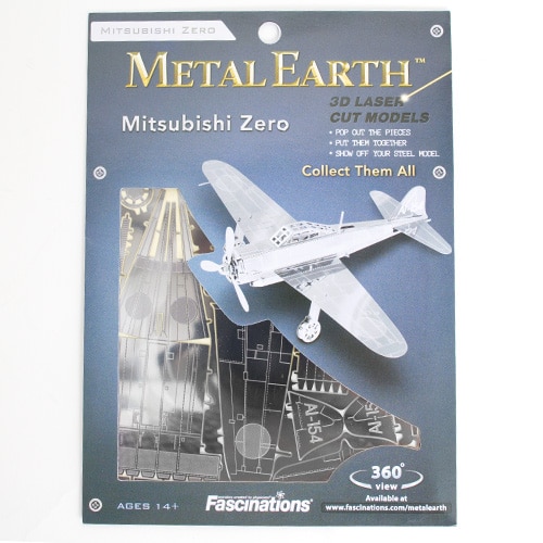 Metal Earth, Model Kit, Mitsubishi Zero Fighter Plane